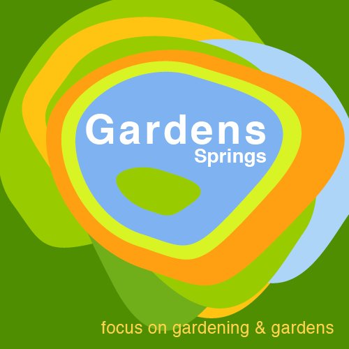Gardens Springs, a town with a focus on gardening & gardens, graphic for 42 towns and counting by Charlie Alice Raya