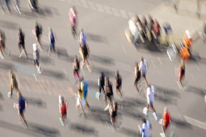 Berlin ghosts, Berlin marathon, by Charlie Alice Raya