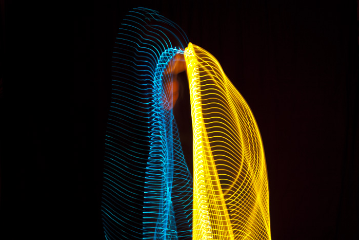 light dance, blues/yellow, © Charlie Alice Raya