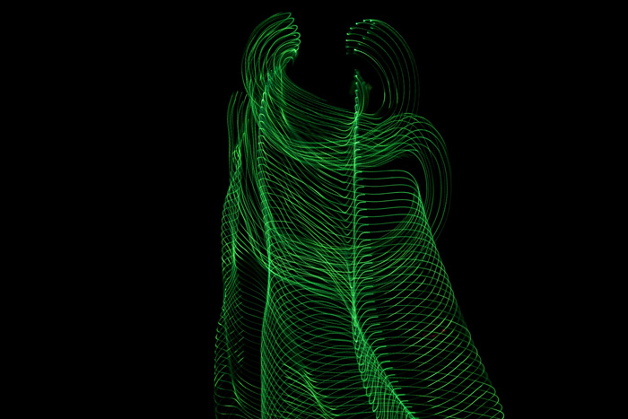 light dance, greens, © Charlie Alice Raya