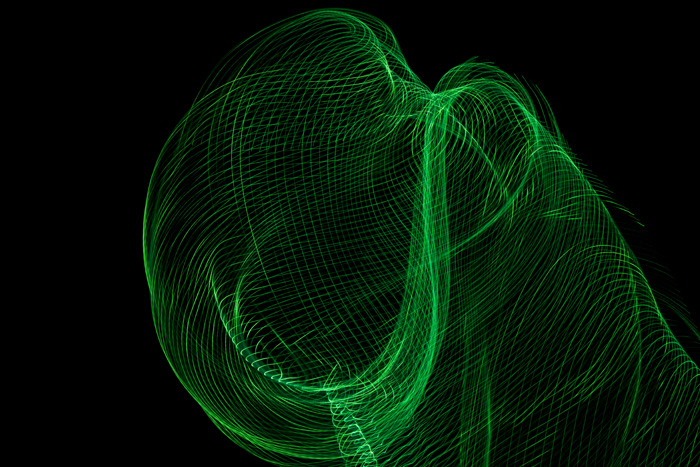 light dance, greens, © Charlie Alice Raya